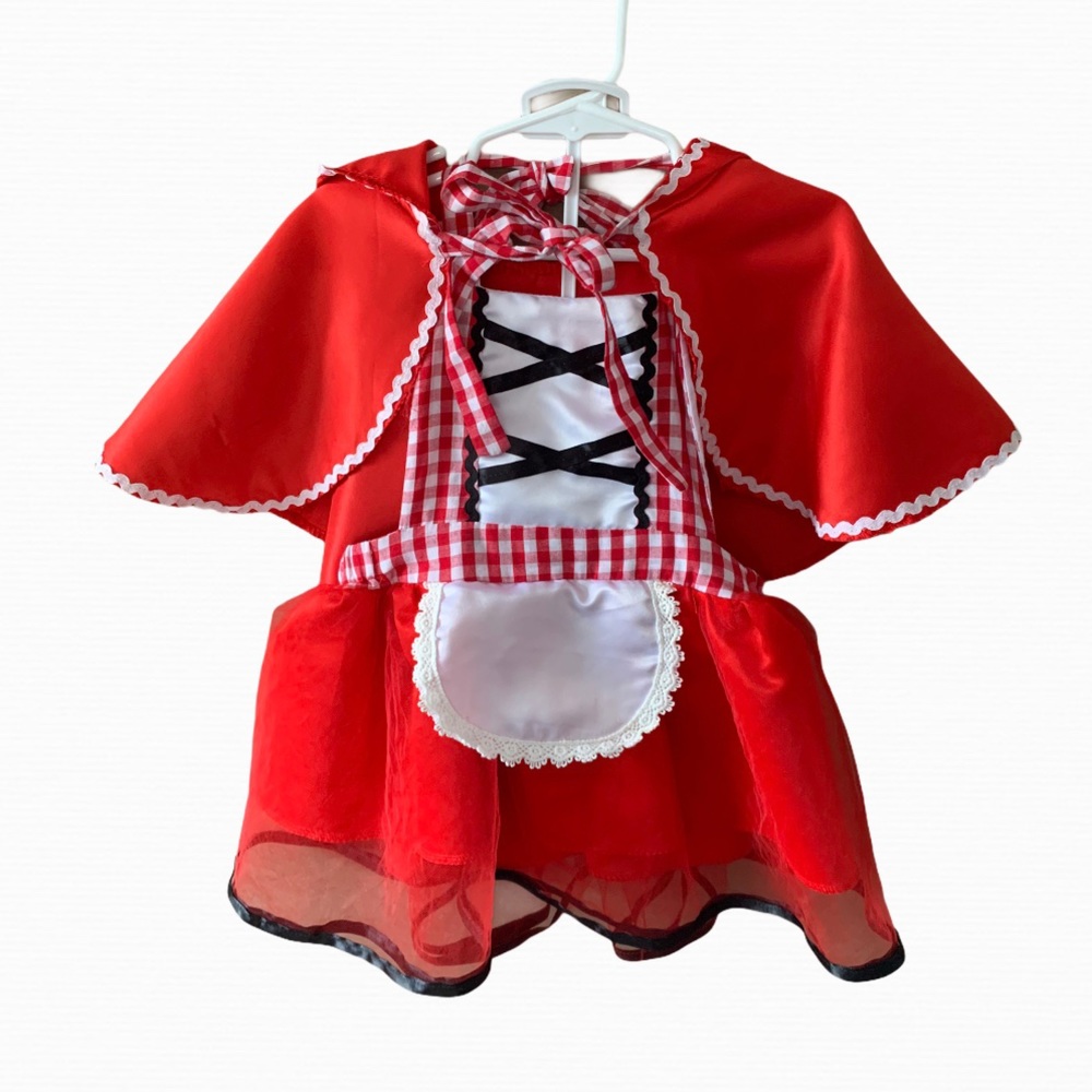 Red riding hood toddler costume